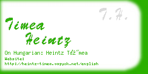 timea heintz business card